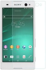 گلس نشکن گوشی SONY EXPERIA C3 مدل ANTI SHOCK روی صفحه نمایش